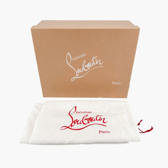 Christian Louboutin Sharkina Mesh Sneakers Size 37 US 7 White Red Loubishark 49 - Picture 2 of 15